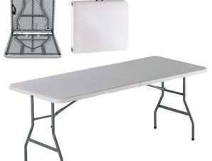 Τραπέζι Συνεδρίου Πτυσσόμενο Blow ΕΟ179 Λευκό (Βαλίτσα) 180x74cm