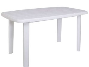 Τραπέζι Oval Sorrento Ε365,8 140x80x74cm White Woodwell